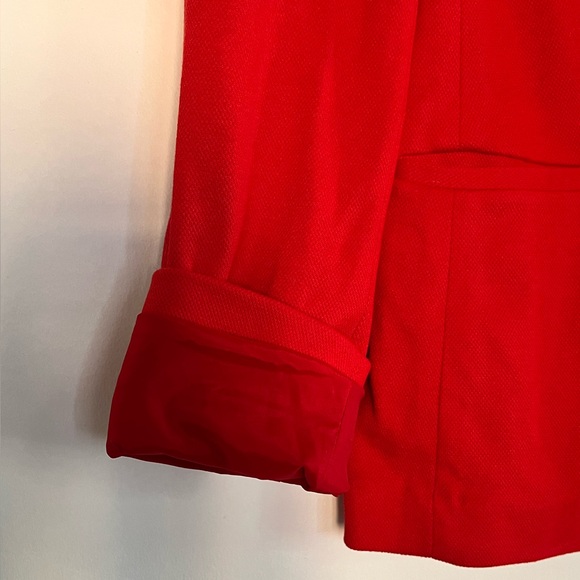 Express Cherry Red One Button Blazer, Small - Picture 5 of 5